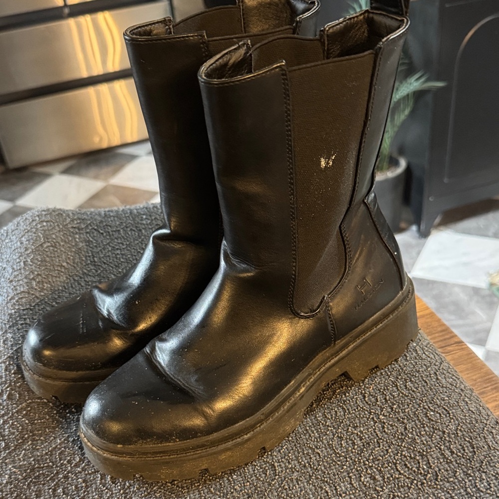 Halston Black Ankle Boots